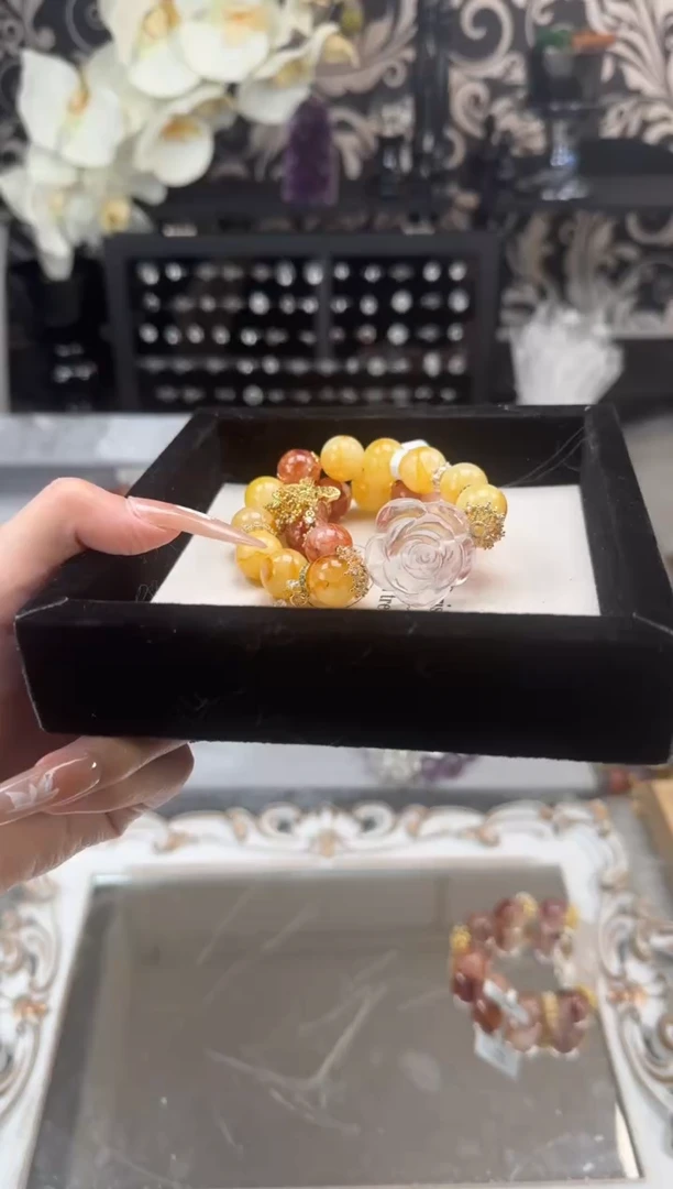 【闪购商品】烟晶手链银S925镶嵌天然水晶 多样性发货