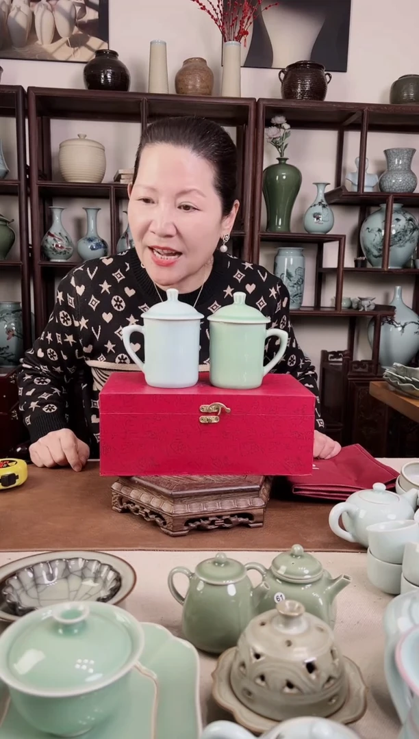 【闪购商品】杯梅妞对杯B（粉青 梅青）