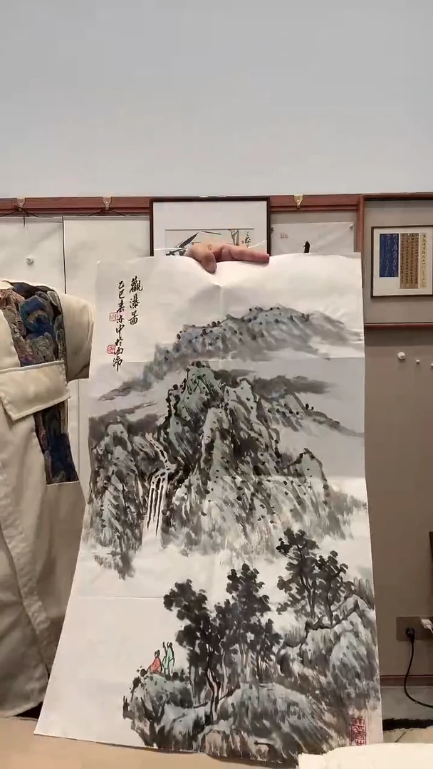 国画J朱老师国画作品一件