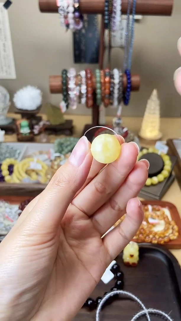 【闪购商品】蜜蜡手链未镶嵌蜜蜡单珠16.5mm