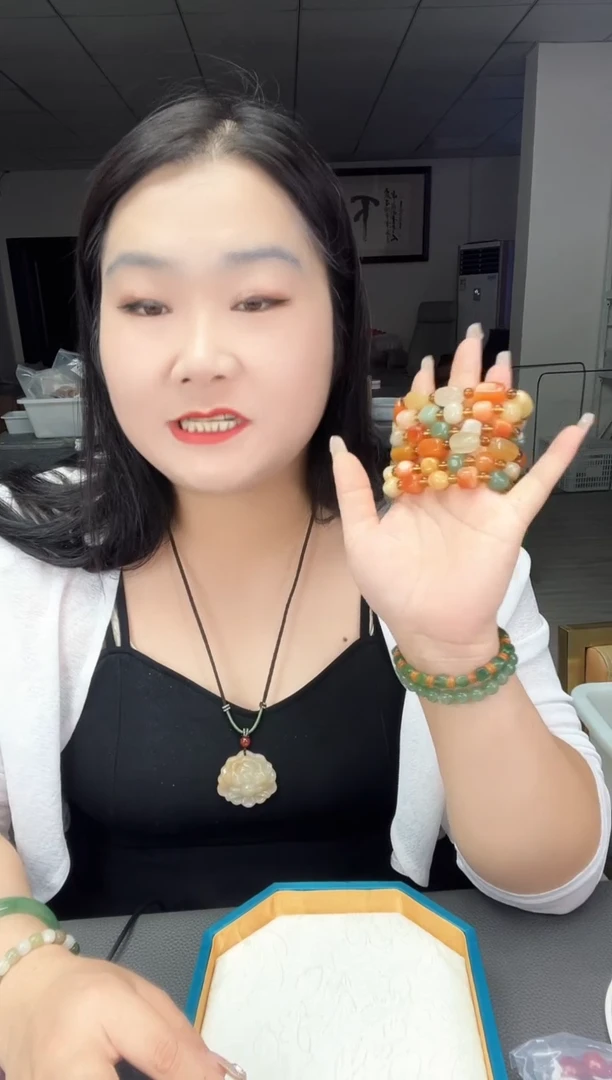 石英质玉金丝玉方糖手串未镶嵌5元一条