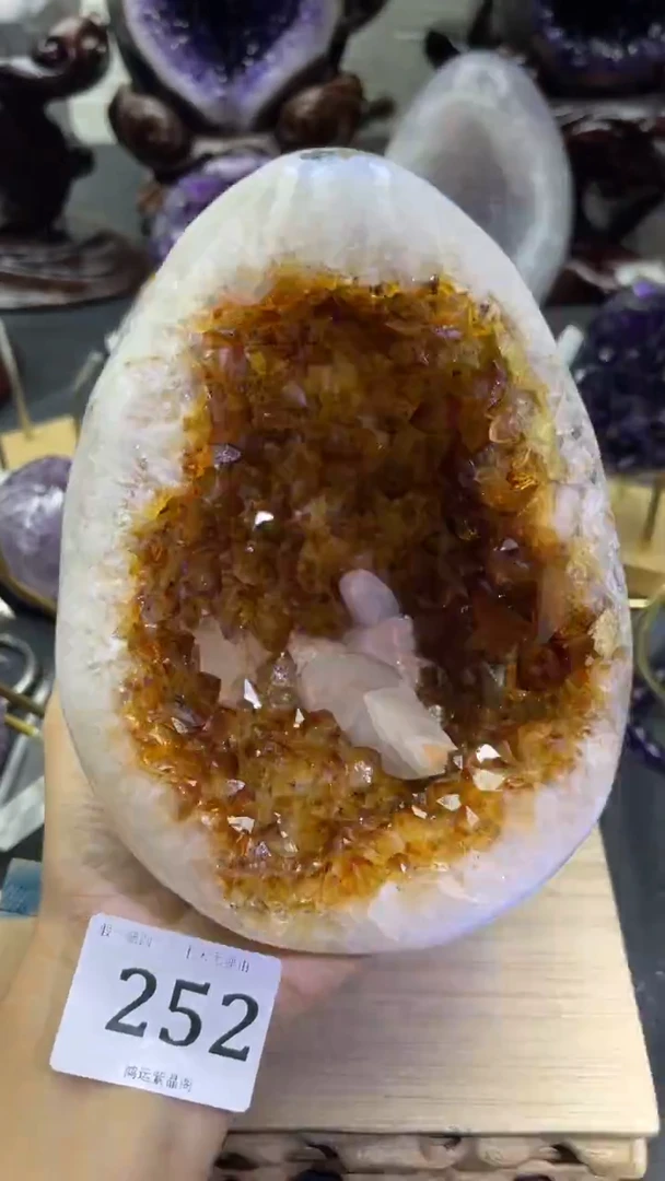 未镶嵌大型摆件（非配饰）紫晶252号龙蛋