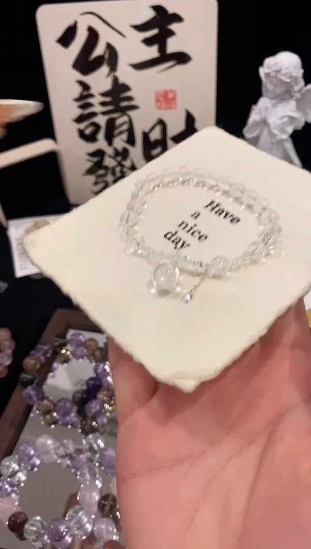 未镶嵌手链水晶白水晶手链