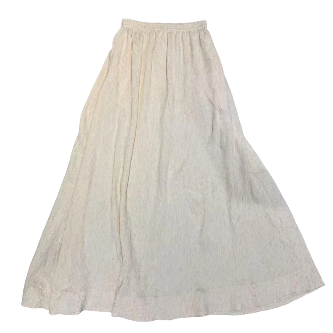 新中式大摆裙中国风极简风半身裙夏季百搭流浪丹宁风