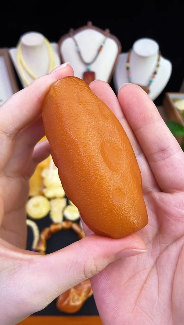 琥珀未镶嵌珠宝奇石青*柒月