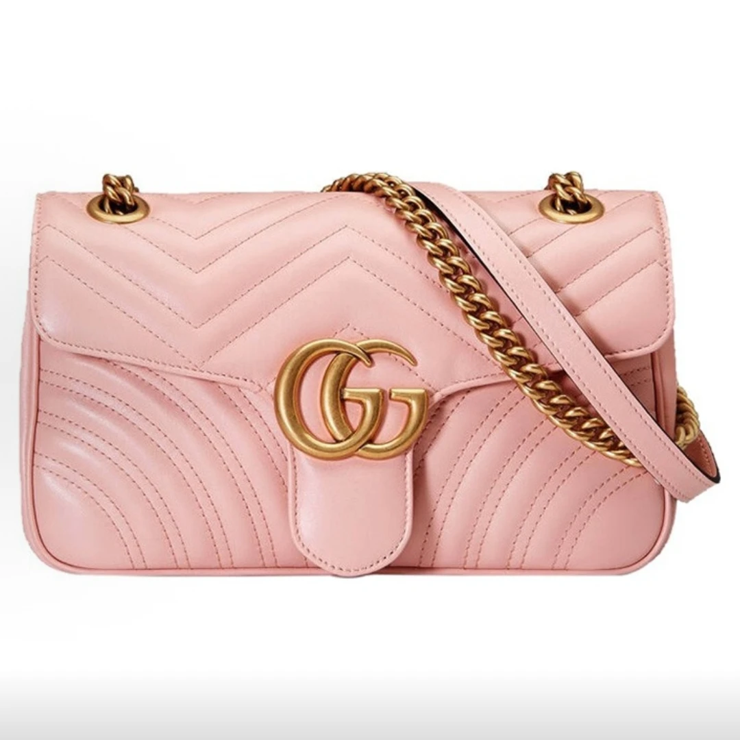 95新 GUCCI/古驰 Marmont马蒙 粉色 26-G7337