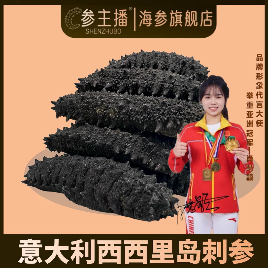 shenzhubo/参主播【35头】意大利西西里岛刺参纯淡干深海冷水刺参