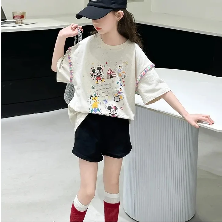 柳柳定制  2025夏季儿童卡通动漫印花可爱亲子T恤   5107