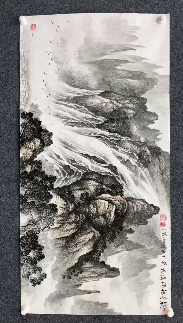 【闪购商品】国画2.23-艺术馆-颜新辉四尺77/131