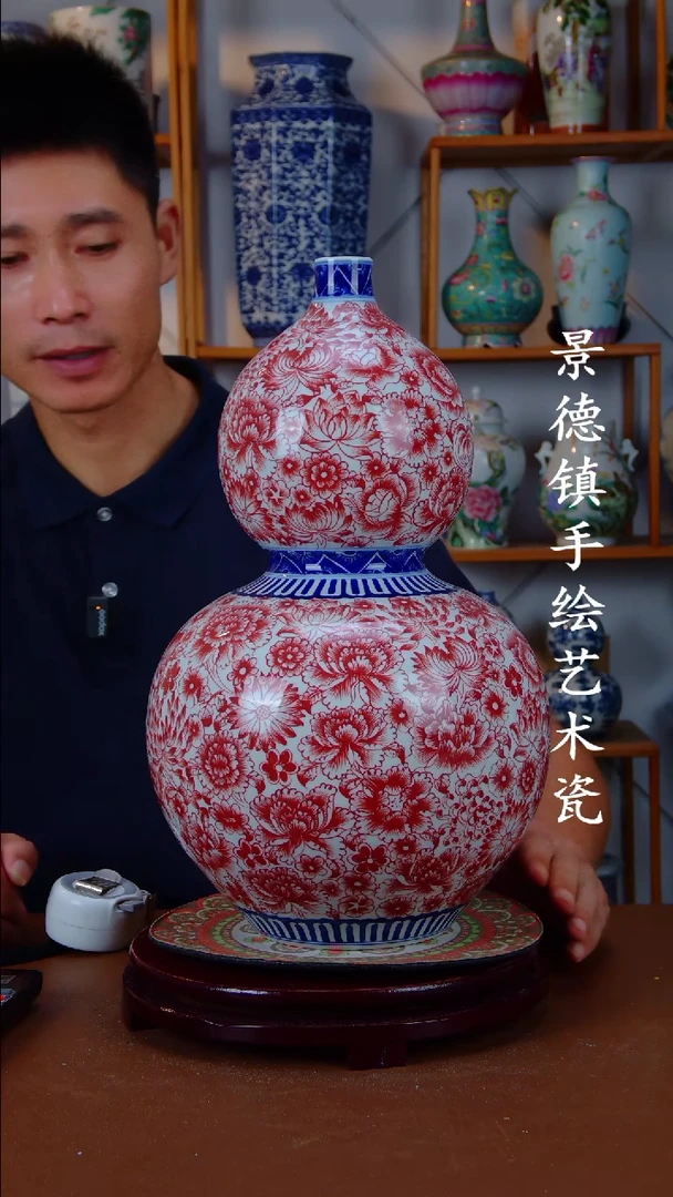 现代景德镇手工手绘陶瓷摆件82