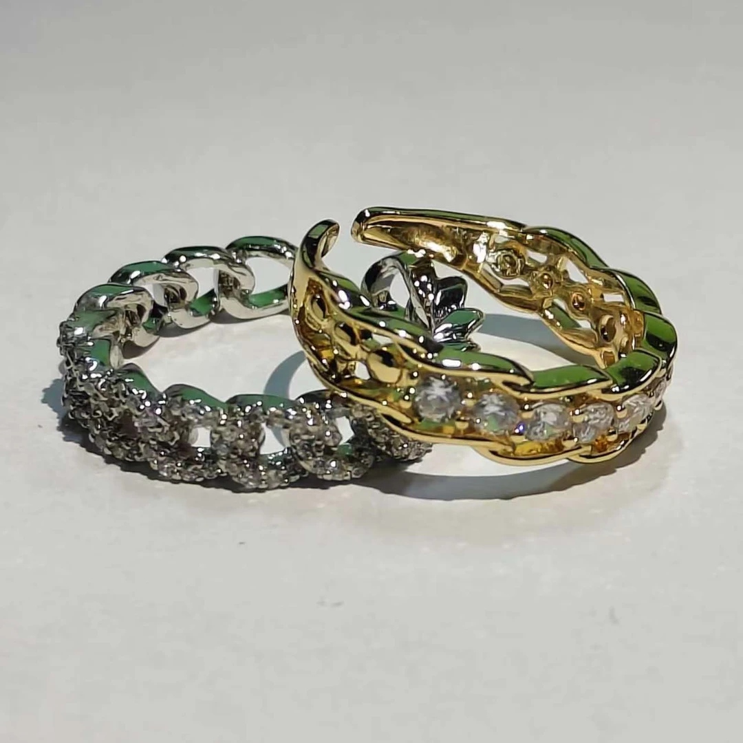 合金锆石戒指 合金锆石戒指镶钻星球设计