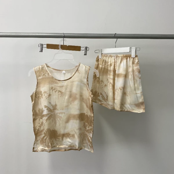 【儿童桑蚕丝套装】家居服睡衣外穿百搭男女童