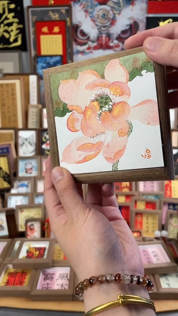 国画纯手绘书法绘画作品