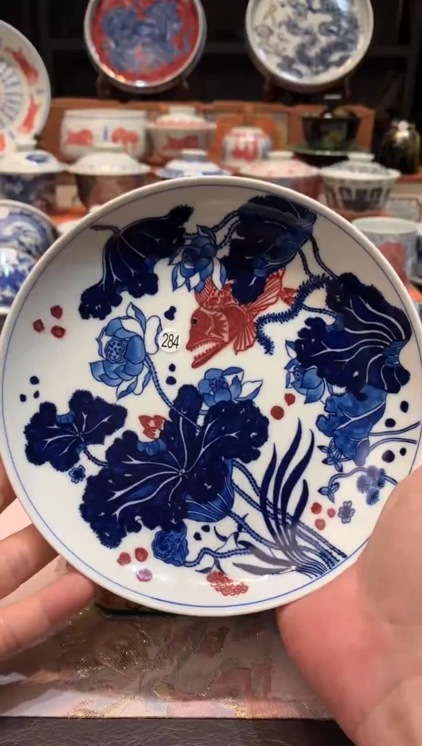 甜**你284青花釉里红壶承fy25