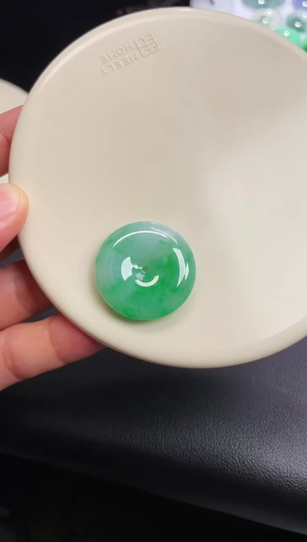 颈饰未镶嵌翡翠【35】平安扣 尺寸 27.6   6.2mm