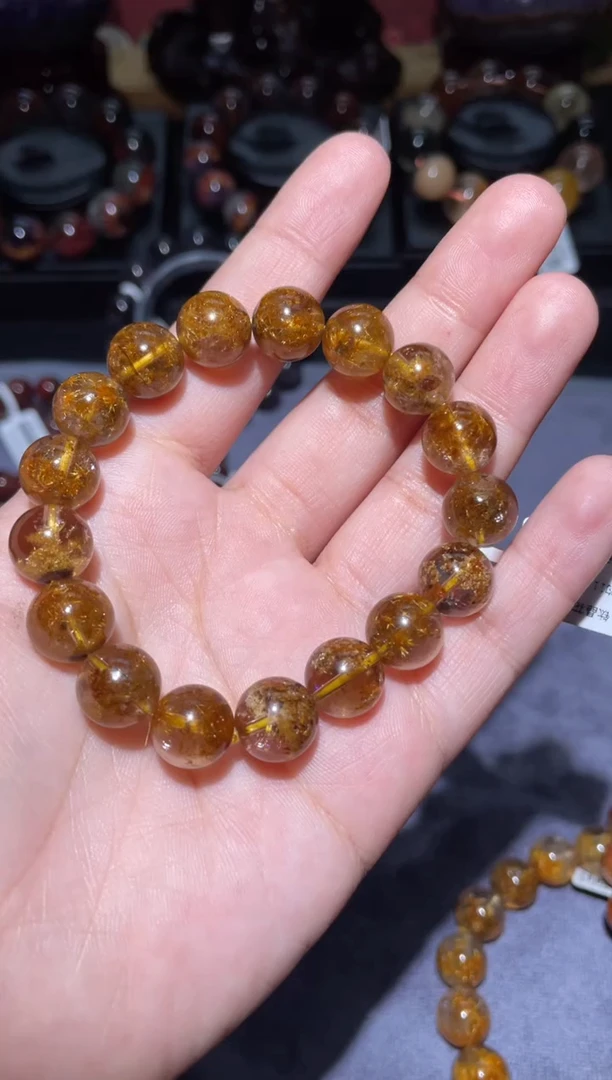 【闪购商品】水晶手链未镶嵌钛晶花11mm