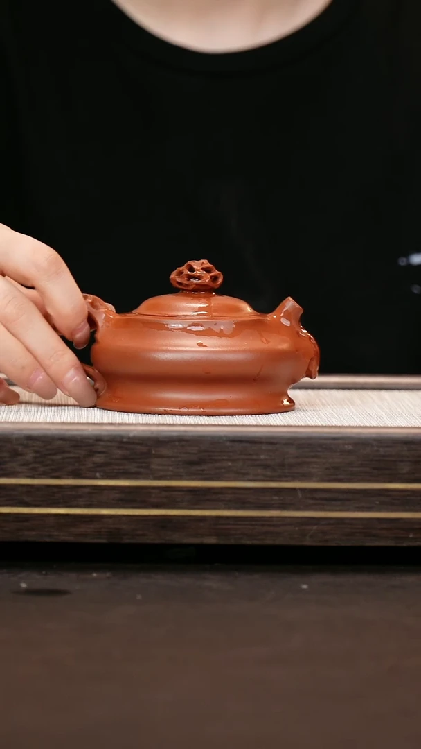 茶壶紫砂小煤窑朱泥  磐石三代