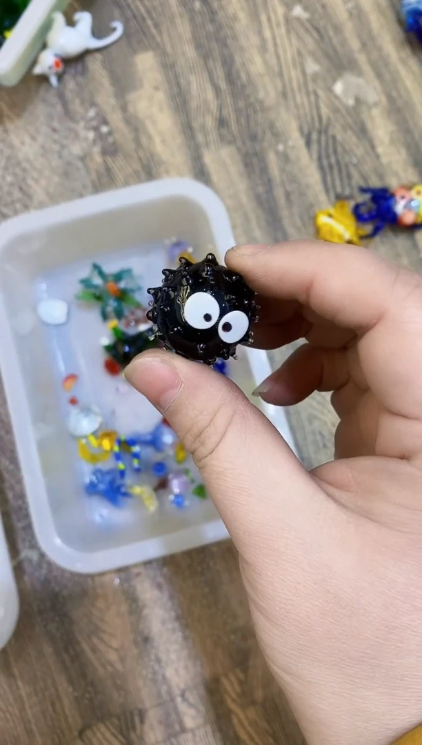 【闪购商品】琉璃手工艺品微瑕煤球