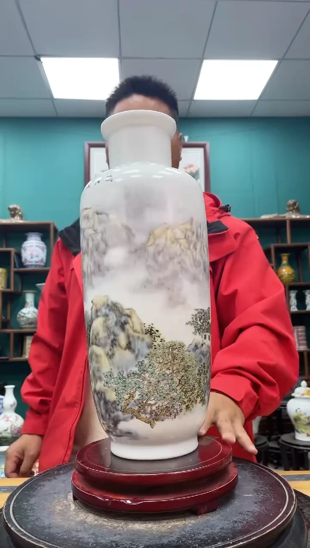 摆件302山水陶瓷摆件