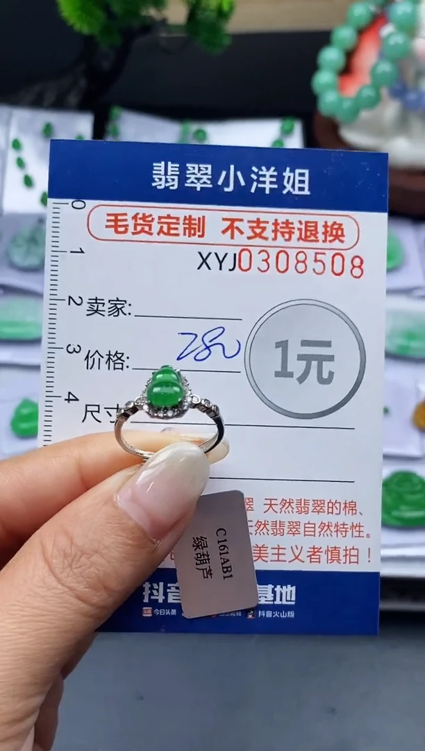 未镶嵌定制翡翠毛货商品 不退换/ 8508