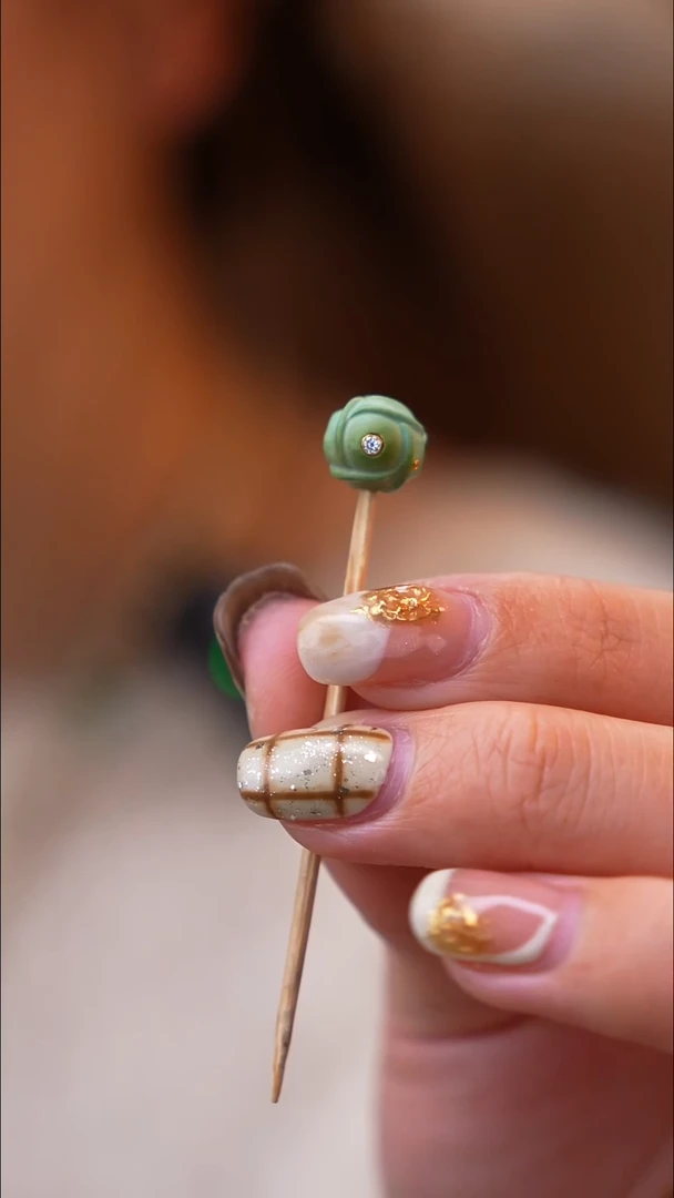 未镶嵌绿松石设计款毛线球