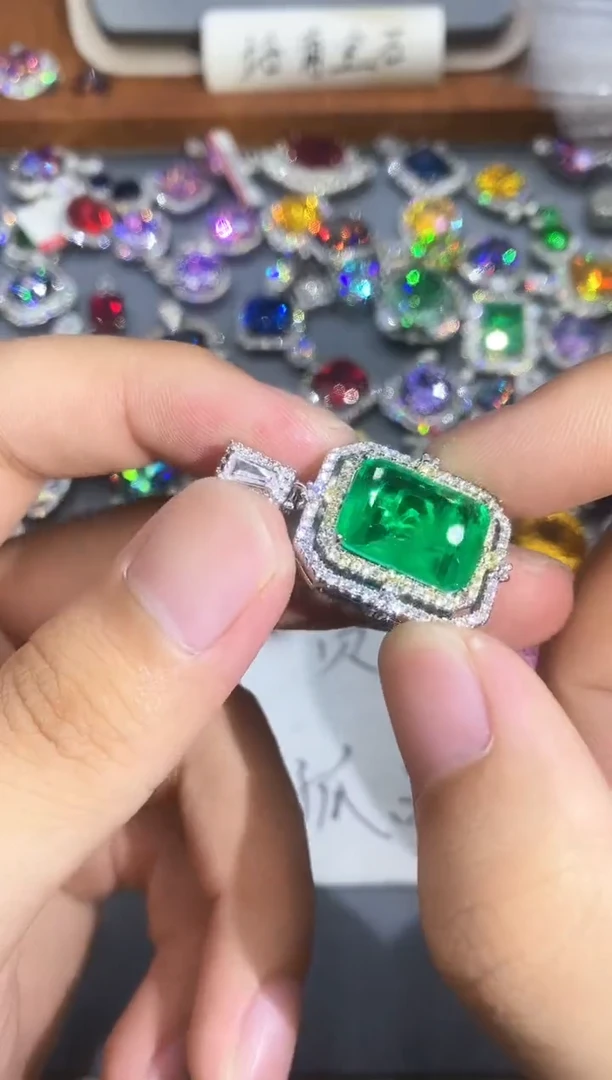 合金石英质玉戒指6
