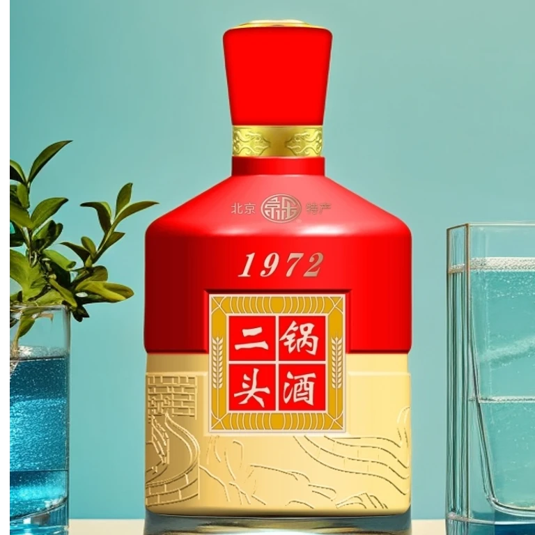 京乐京乐二锅头清香型42度52度礼盒装固态发酵白酒42度500