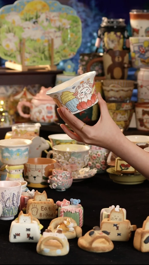 其他陶景德镇釉下彩手绘设计师款陶瓷