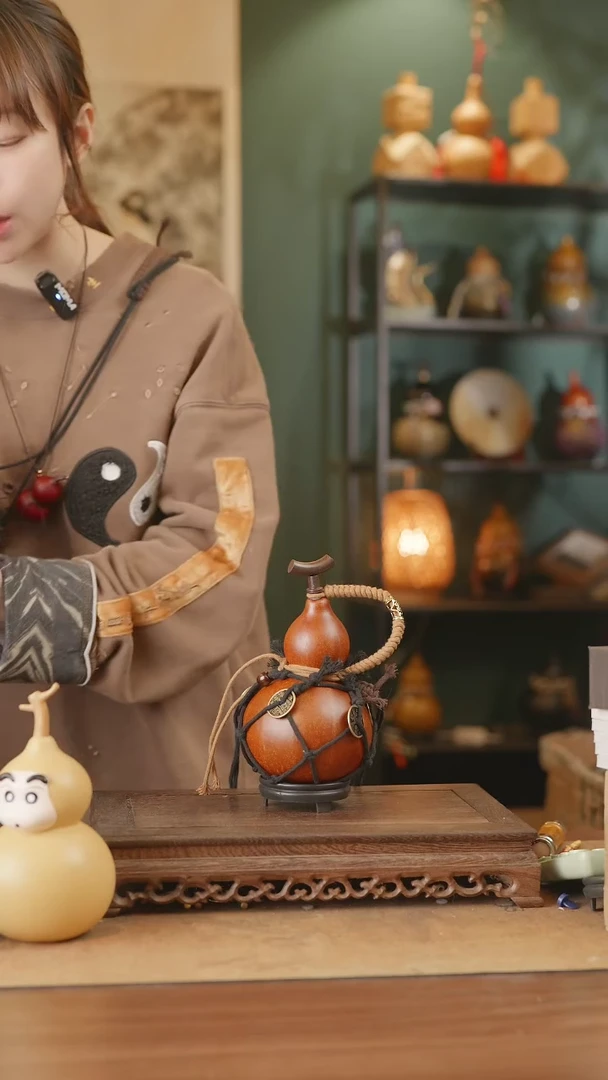 【闪购商品】237号精品天然大漆工艺防渗内胆酒葫芦~