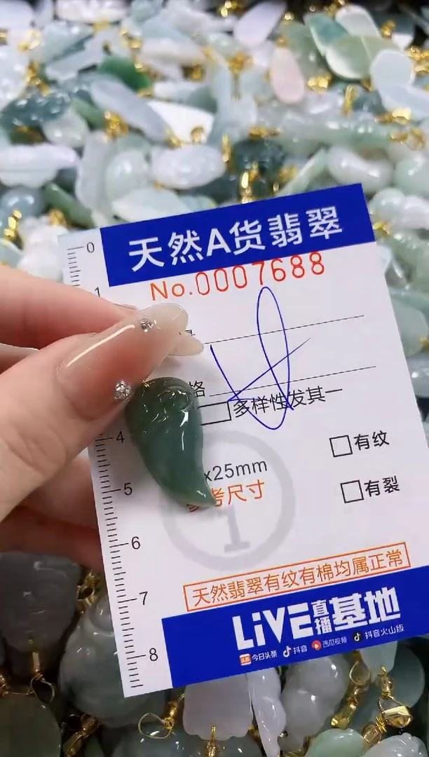 颈饰未镶嵌翡翠天然A货翡翠