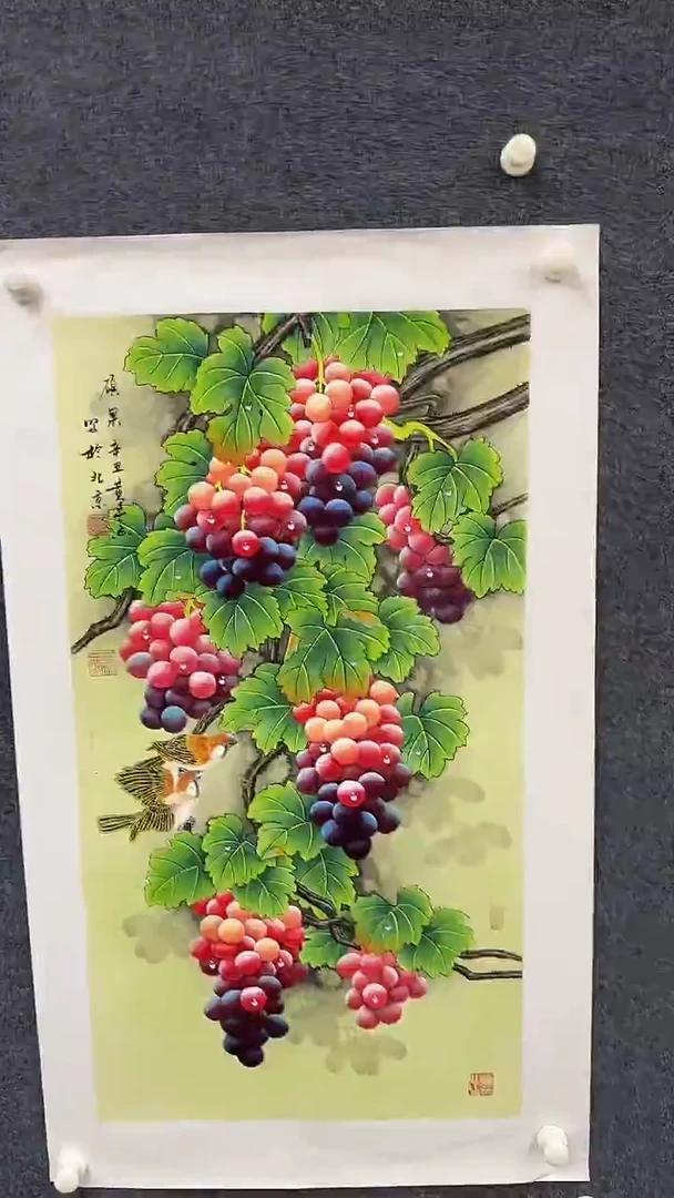 国画9.25-严选-黄春香-三尺葡萄-J04