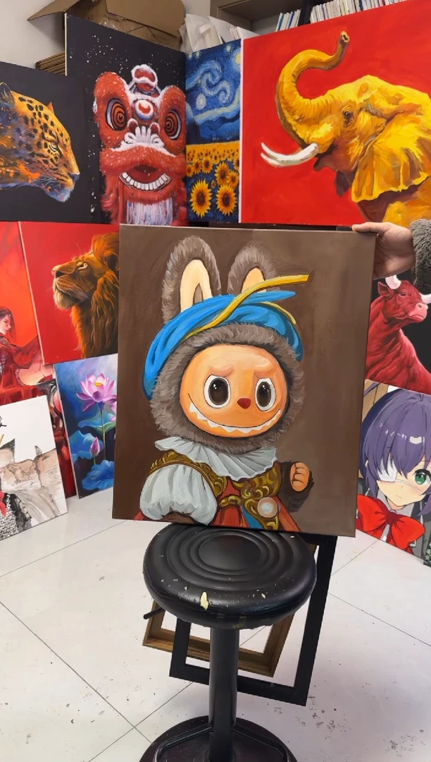 丙烯画艺**前大拉布布丙烯画y