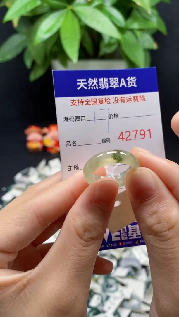 翡翠戒指未镶嵌天然翡翠戒圈2791