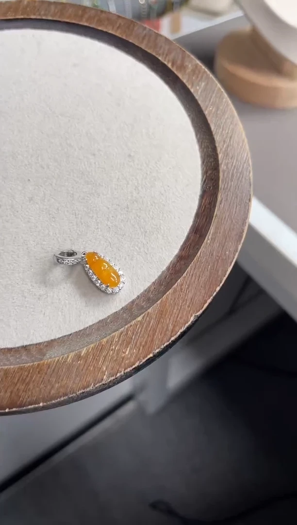 吊坠(不含链)银S925镶嵌翡翠1