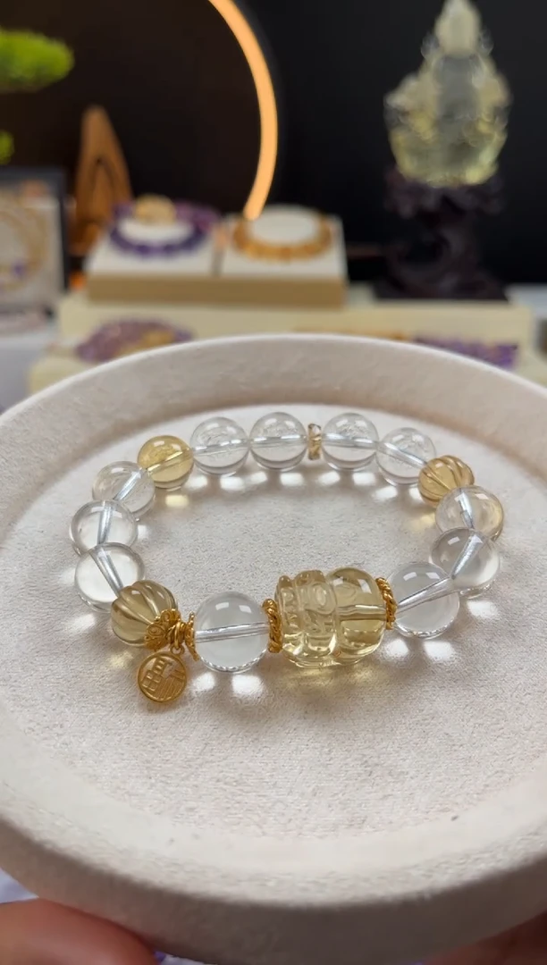 未镶嵌手链水晶天然白水晶设计手串