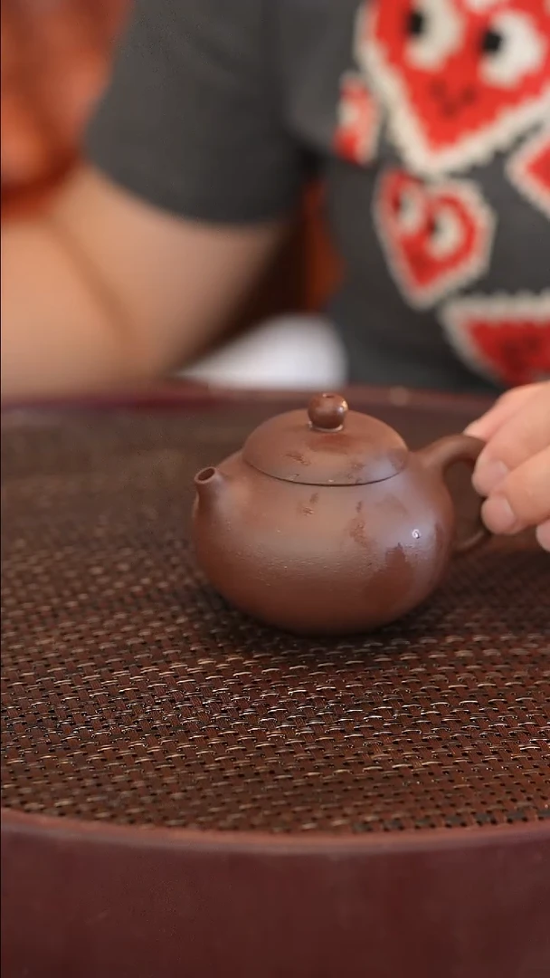茶壶紫砂文旦 紫泥 半手工 140cc