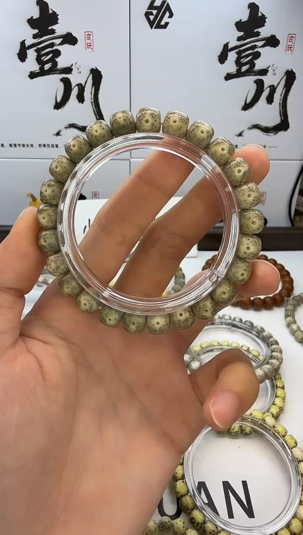 手串星月菩提9/8 绿幽灵 牛毛针尖星 同枝果 小高货 石玉料