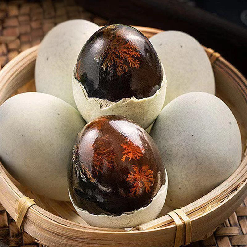 【到手20枚】松花皮蛋干心正宗鸭蛋无铅工艺散养鸭蛋腌制