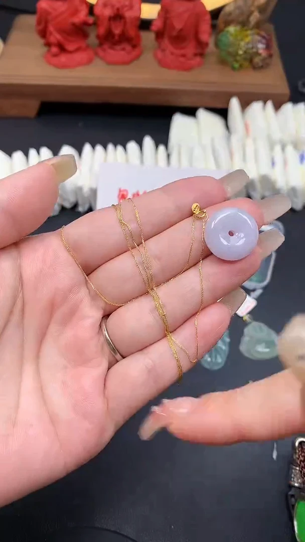 【闪购商品】翡翠套链18K金镶嵌MS152549