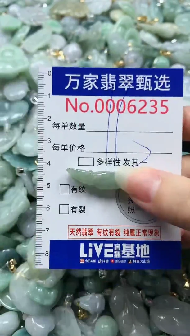 吊坠(不含链)未镶嵌翡翠6235