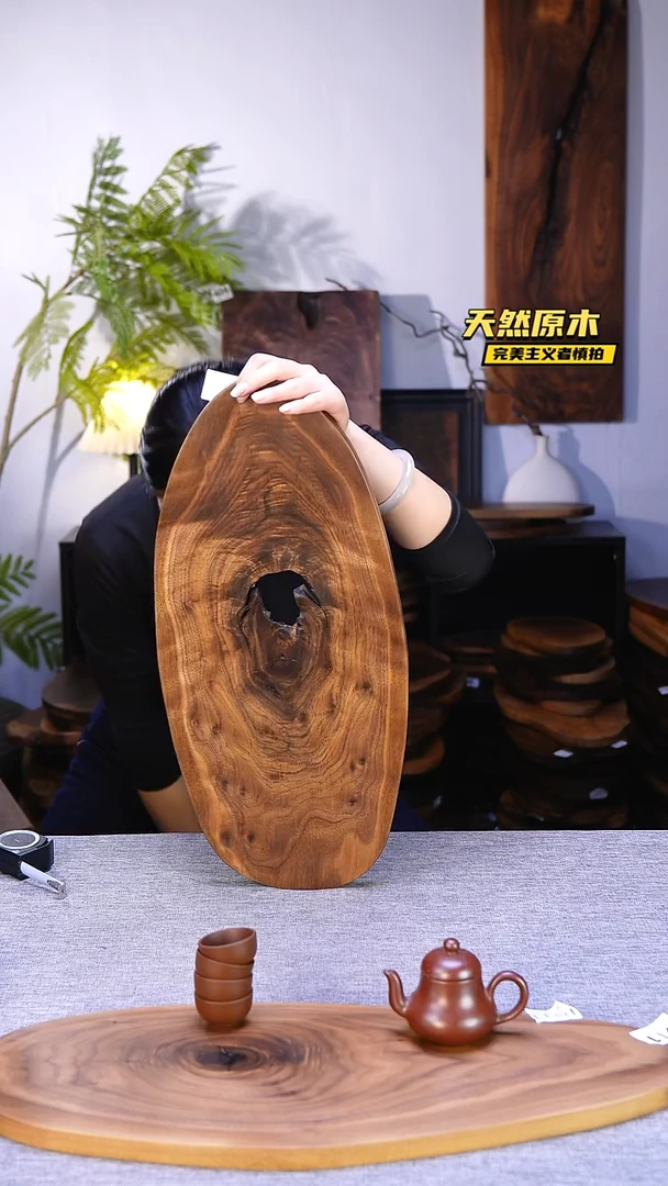 木北美黑胡桃原木.干裂疤结不属于商品质量问题完美主义者慎拍