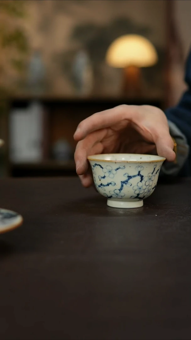 杯景德镇陶瓷杯碗柴烧多人