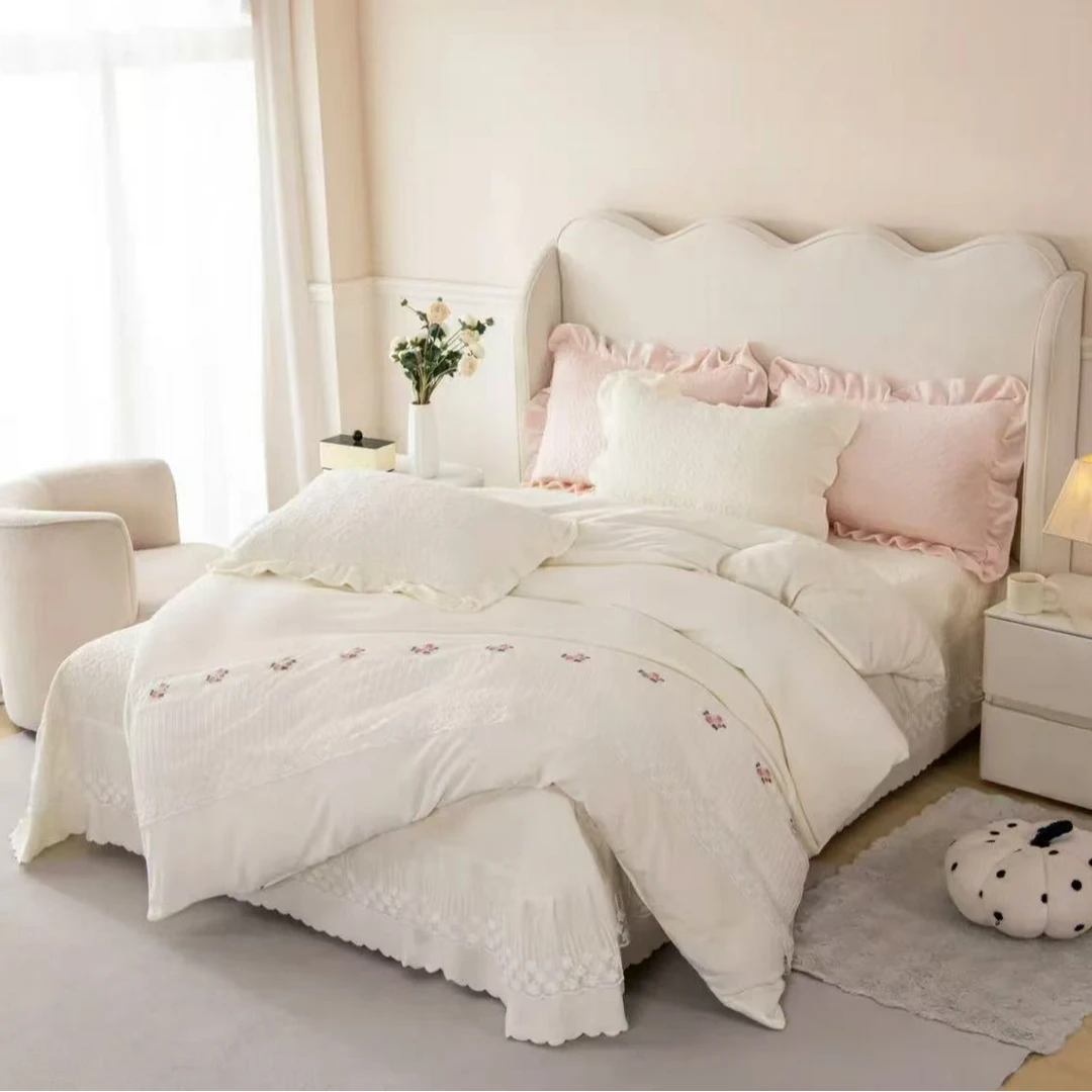 牛奶绒秘密花园系列【四件套】±10斤冬季保暖床盖家用床群款床品套