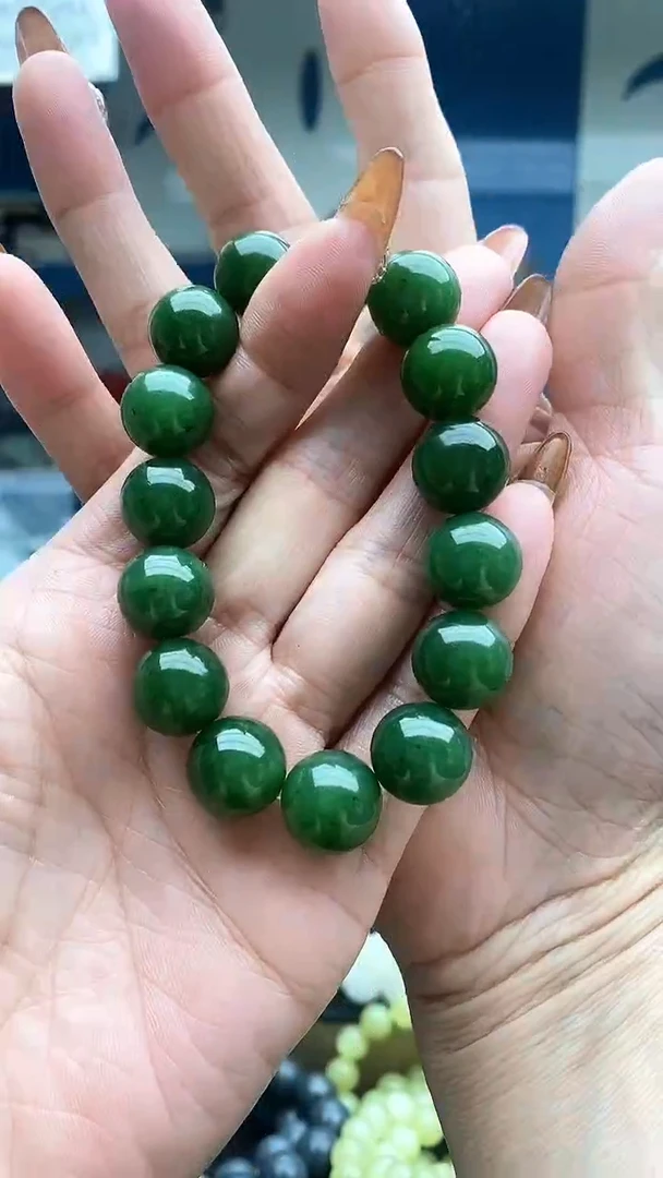 未镶嵌手串和田玉碧玉14