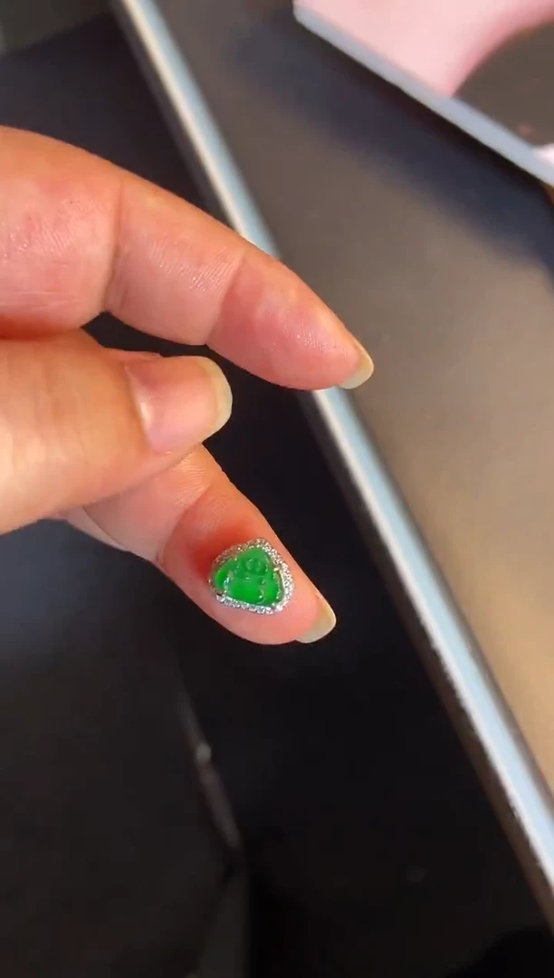 吊坠(不含链)银S925镶嵌翡翠1