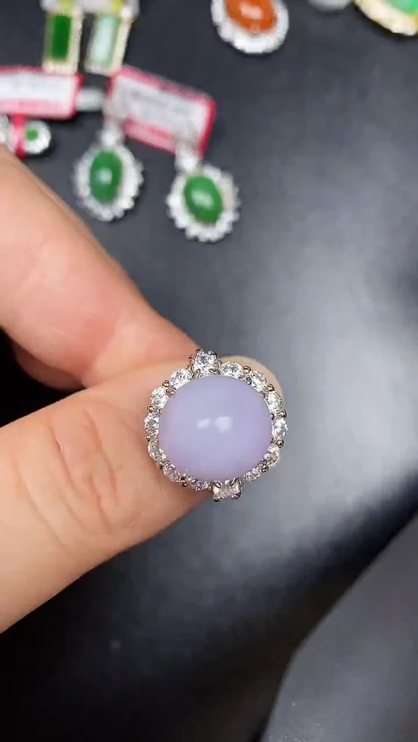 银S925镶嵌戒指翡翠1890