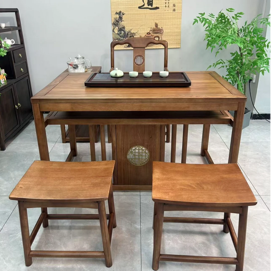 （专属专拍）实木茶桌椅组合小户型阳台茶台茶几禅意功夫泡茶桌子