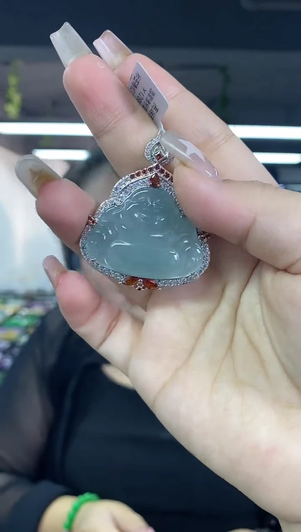 翡翠未镶嵌吊坠(不含链)多样性发其一颜色微差
