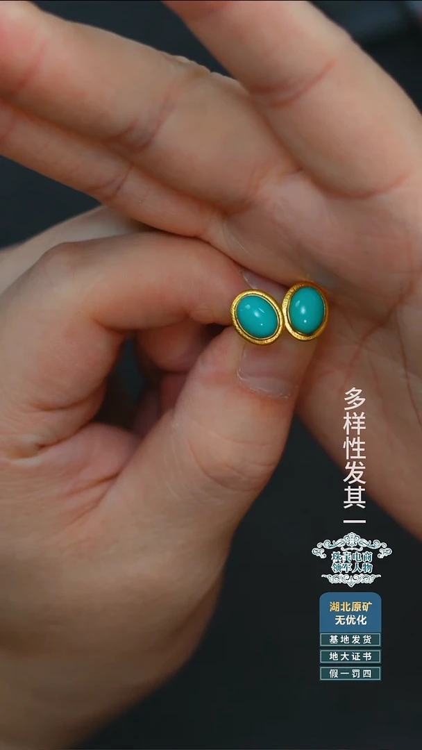 未镶嵌绿松石珠宝奇石A006