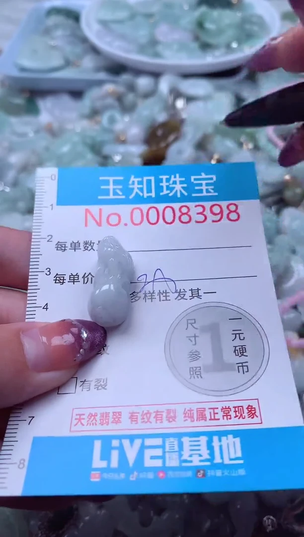翡翠未镶嵌吊坠(不含链)8398